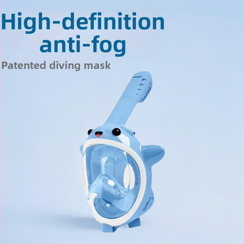 Thenice Bērnu pilnas sausas niršanas maskas ar anti-fog HD lēcām snorkelēšanai — Materiāls: polikarbonāts un šķidrais silikons