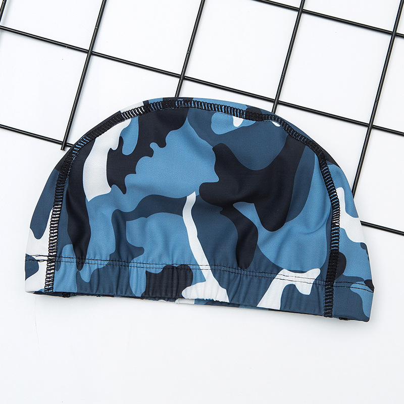 FRLO Plivačka kapa za odrasle - Ugodna zaštita ušiju, Brzo sušenje najlona, Pogodno za dugu kosu, Uzorak tiska