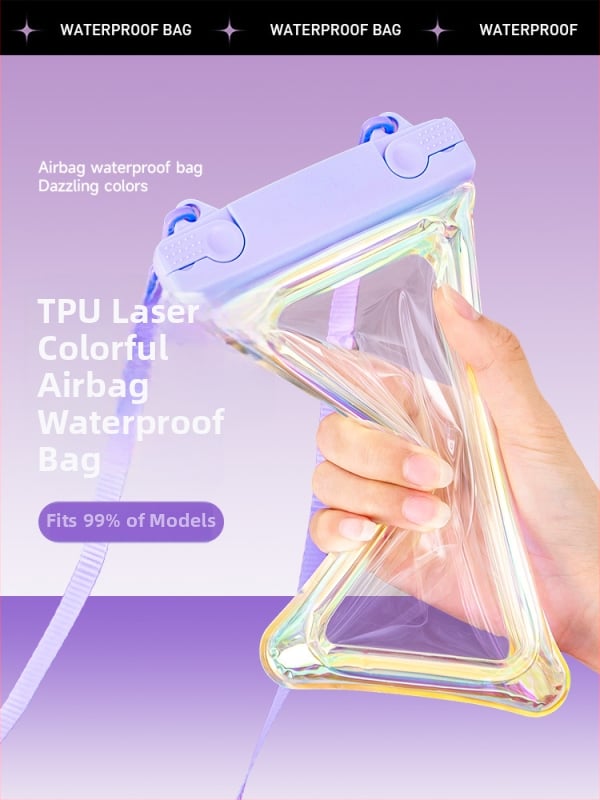 TPU ūdensizturīgs telefona maciņš ar skārienjutīgu ekrānu, plūstošu gaisa spilvenu un logotipa pielāgošanu