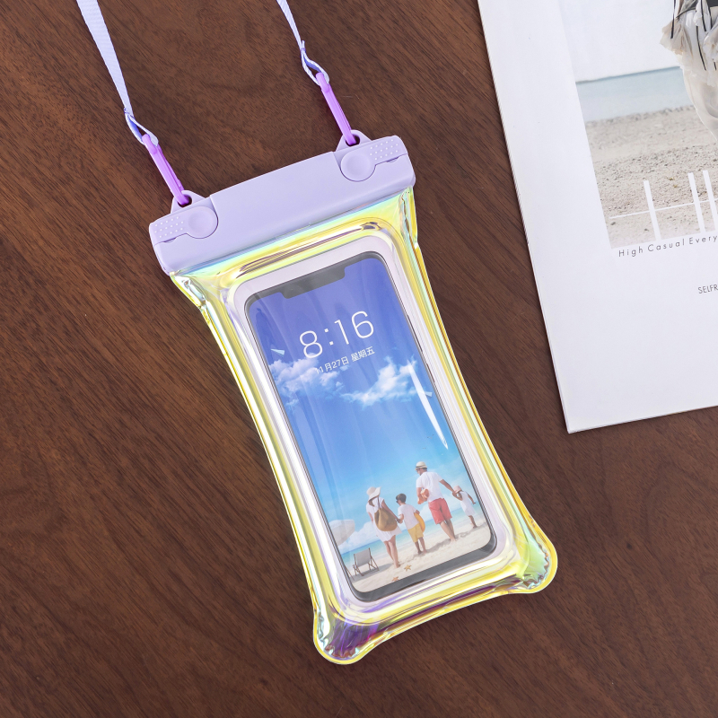 TPU ūdensizturīgs telefona maciņš ar skārienjutīgu ekrānu, plūstošu gaisa spilvenu un logotipa pielāgošanu