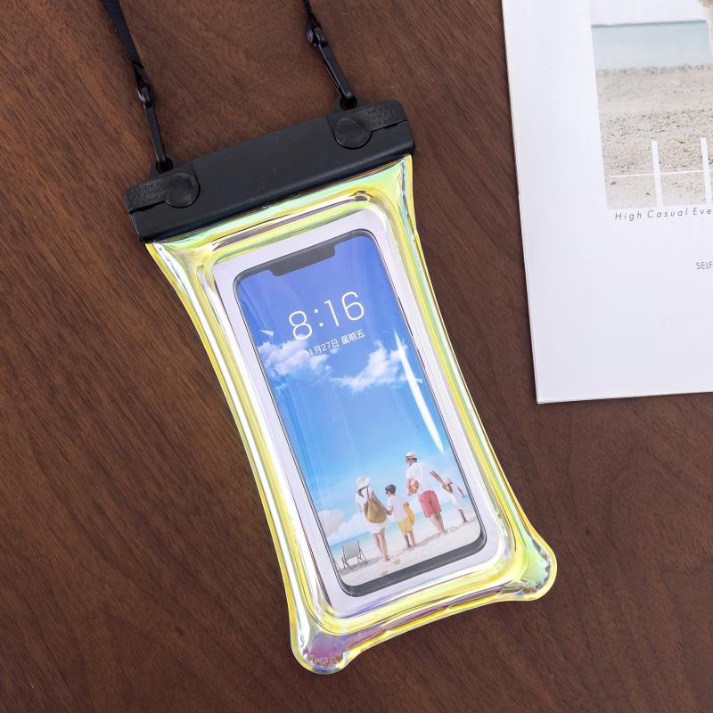 TPU ūdensizturīgs telefona maciņš ar skārienjutīgu ekrānu, plūstošu gaisa spilvenu un logotipa pielāgošanu