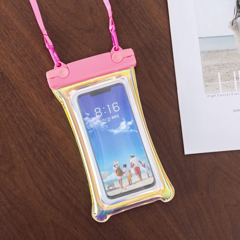 TPU ūdensizturīgs telefona maciņš ar skārienjutīgu ekrānu, plūstošu gaisa spilvenu un logotipa pielāgošanu