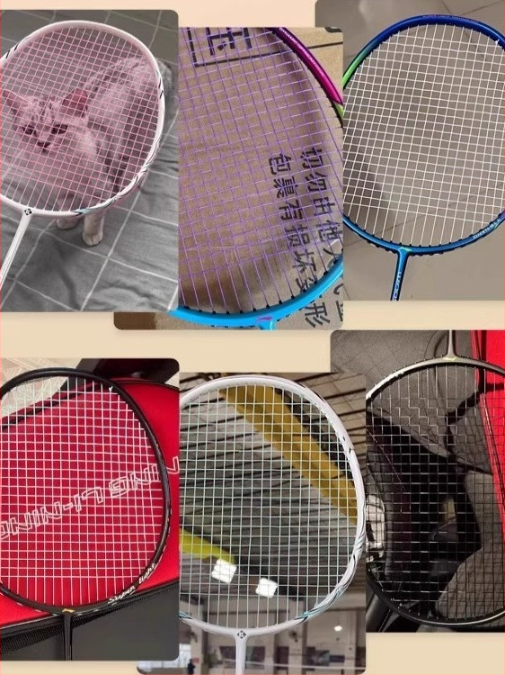 Reketi stringid badmintonile - kohandatud, vastupidavad nailonikiud, kõrge pinge, universaalsed badmintonile ja tenisile