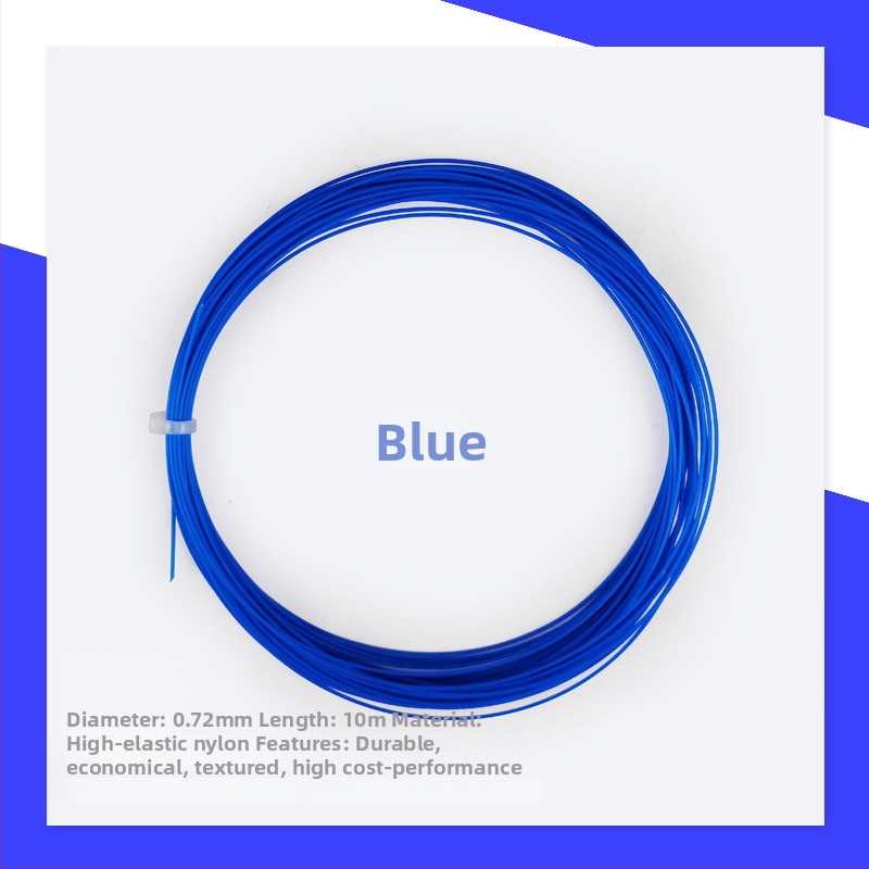 Raketes stīgas badmintonam - pielāgotas, izturīgas nālona šķiedras, augsta sprieguma, universālas badmintonam un tenisam