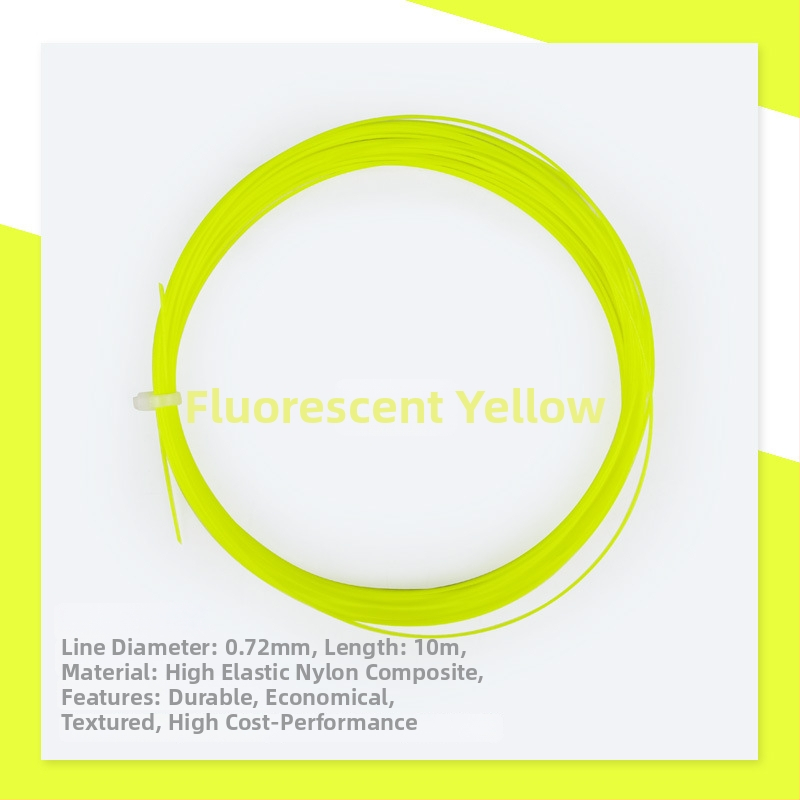 Raketes stīgas badmintonam - pielāgotas, izturīgas nālona šķiedras, augsta sprieguma, universālas badmintonam un tenisam