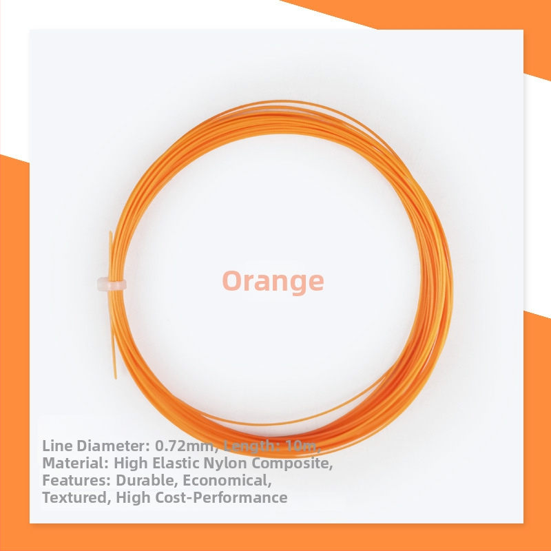 Raketes stīgas badmintonam - pielāgotas, izturīgas nālona šķiedras, augsta sprieguma, universālas badmintonam un tenisam