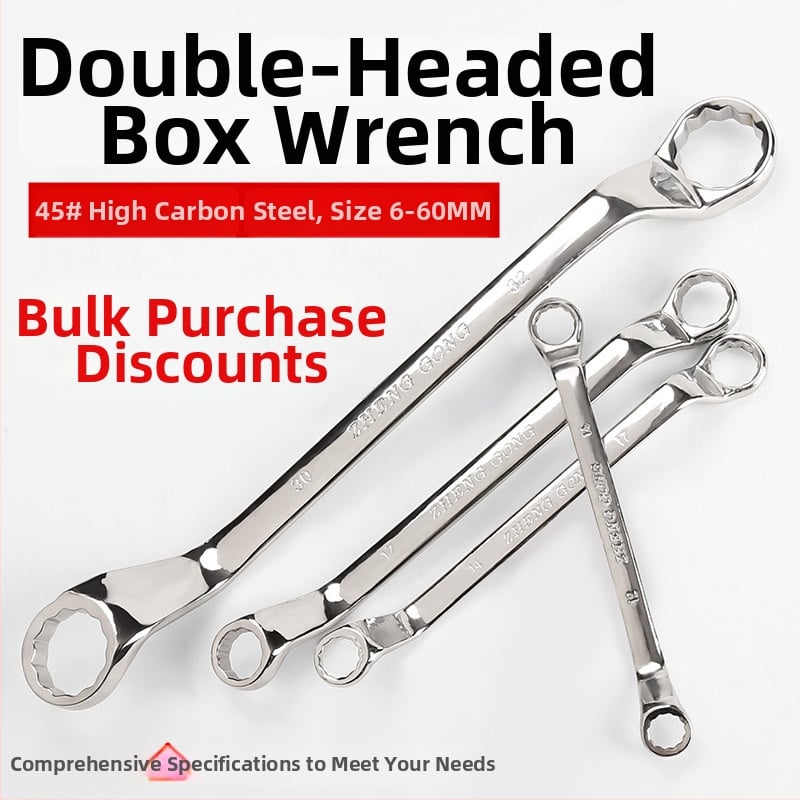 Διπλού σκοπού Plum wrench, χάλυβας 45#, λαμπερή επίστρωση χρωμίου, βάρος 200 g, μετρικό πρότυπο