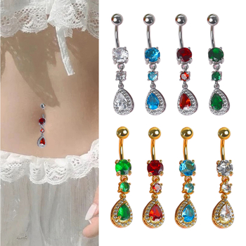 Yiyang roostevabast terasest nabasõrm tilga kujuga, unisex, piercingehted, elektroplaaditud