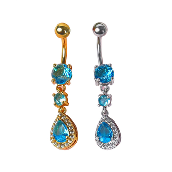 Yiyang roostevabast terasest nabasõrm tilga kujuga, unisex, piercingehted, elektroplaaditud