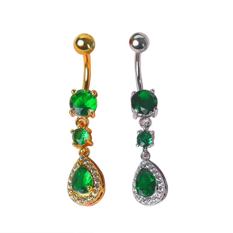 Yiyang roostevabast terasest nabasõrm tilga kujuga, unisex, piercingehted, elektroplaaditud