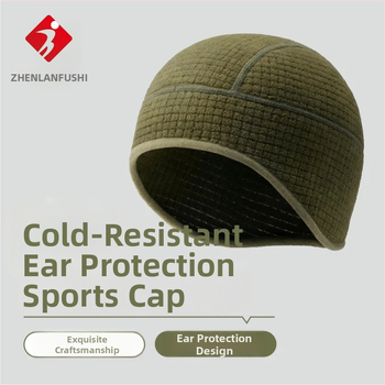 Unisex καπέλο από πολυεστέρα με επένδυση φλίς, αντιανεμικό για υπαίθρια ποδηλασία και τρέξιμο, με πλέγμα στο μοτίβο