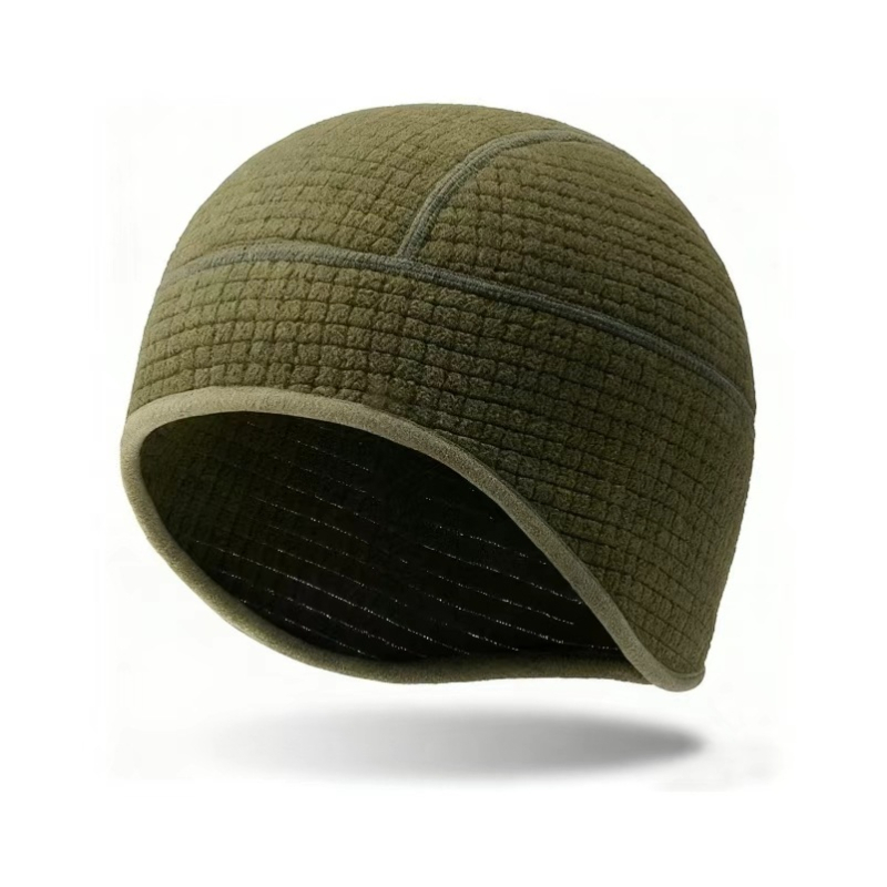 Unisex καπέλο από πολυεστέρα με επένδυση φλίς, αντιανεμικό για υπαίθρια ποδηλασία και τρέξιμο, με πλέγμα στο μοτίβο