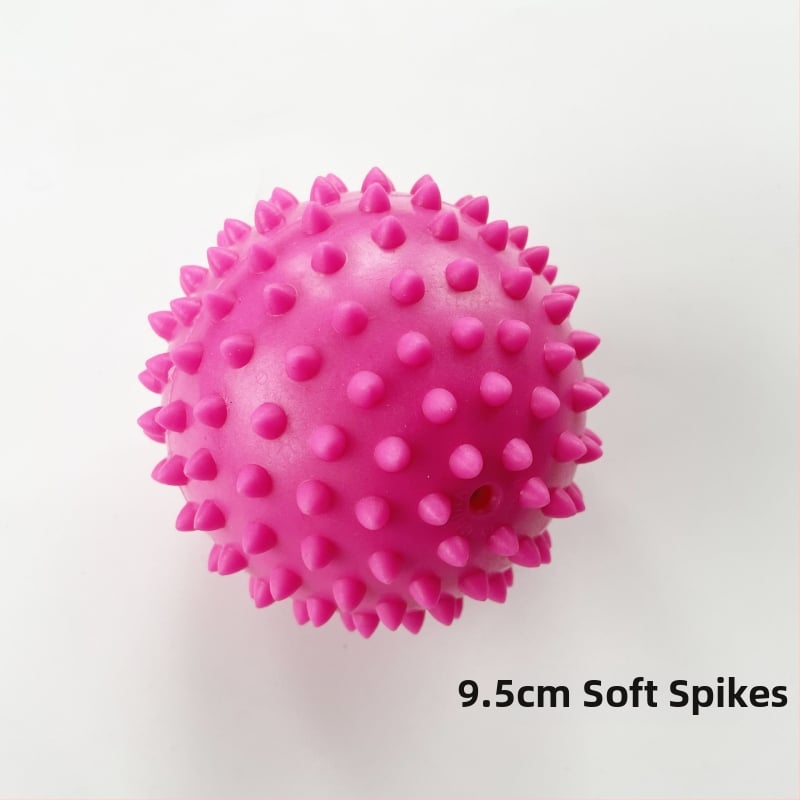 Μπάλα μασάζ με αγκάθια από μαλακό PVC για πίεση σημείων, ανακούφιση πελικής περιτονίας, γιόγκα και άσκηση
