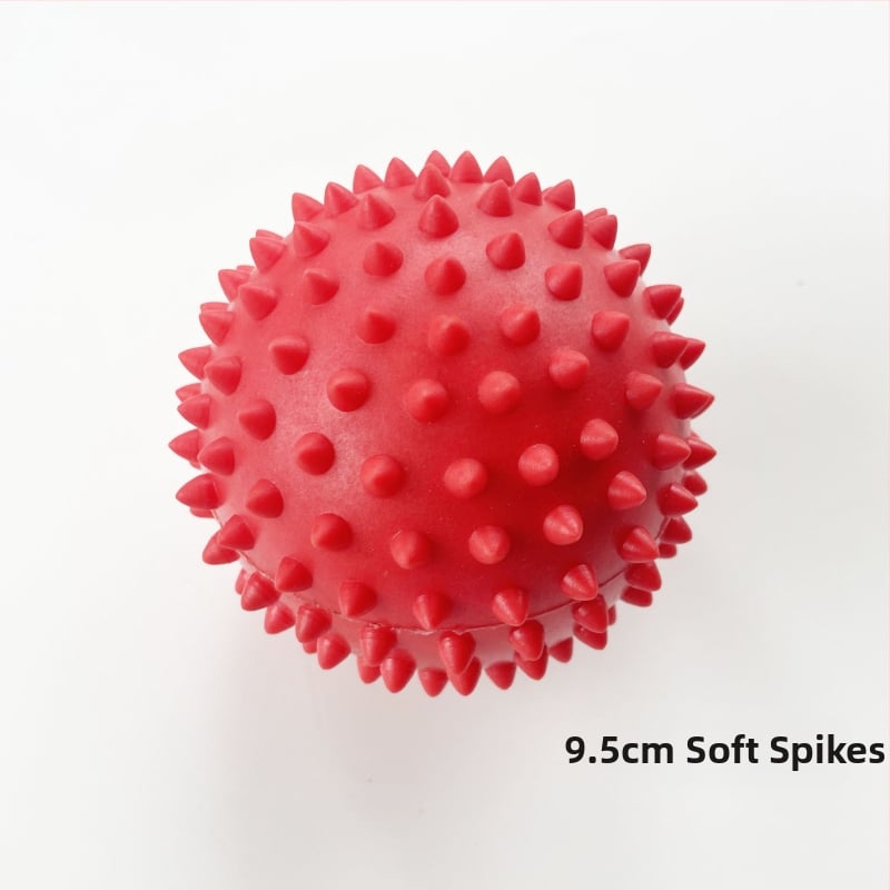 Μπάλα μασάζ με αγκάθια από μαλακό PVC για πίεση σημείων, ανακούφιση πελικής περιτονίας, γιόγκα και άσκηση