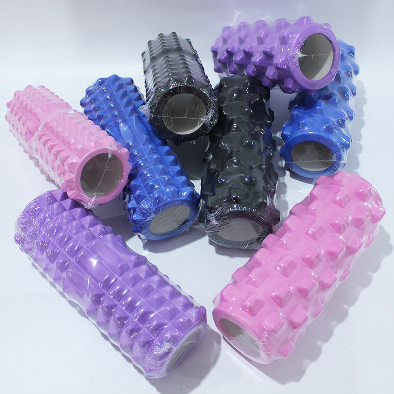 Coloană de yoga cu tijă din spumă goală și role de masaj pentru masajul spatelui și picioarelor, instrument de fitness pentru arderea grăsimilor (Aplicabil: echipamente de fitness, masaj pentru sănătate, fitness și frumusețe, dans)