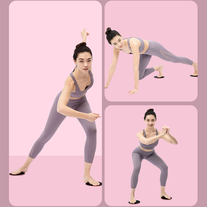Disc Pilates cu alunecare pentru yoga și fitness; antrenor pentru picioare pentru subțierea și modelarea coapselor; exerciții pentru partea exterioară a coapselor