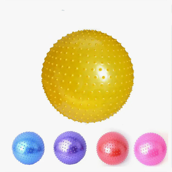 Μπάλα γιόγκα με σημεία μασάζ, αντιολισθητική, ανθεκτική σε έκρηξη, φουσκωτή από PVC για φυσική κατάσταση και μασάζ υγείας