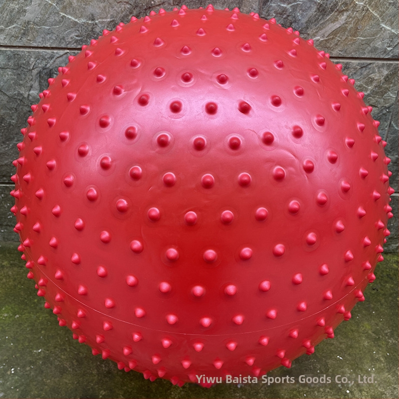 Μπάλα γιόγκα με σημεία μασάζ, αντιολισθητική, ανθεκτική σε έκρηξη, φουσκωτή από PVC για φυσική κατάσταση και μασάζ υγείας