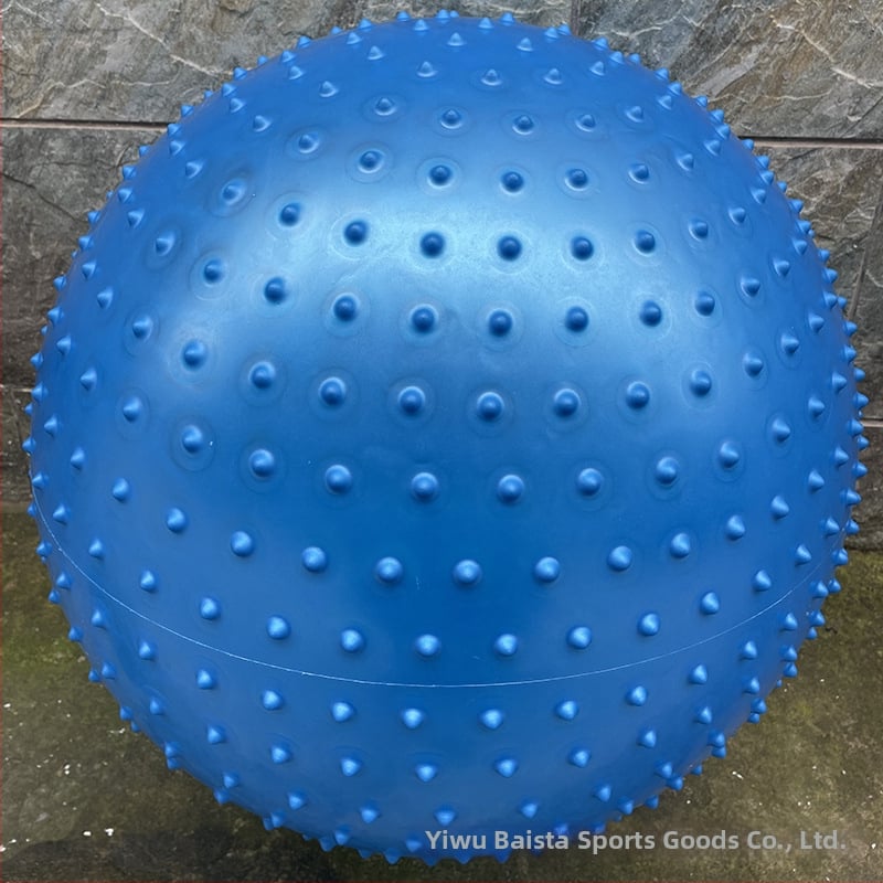 Μπάλα γιόγκα με σημεία μασάζ, αντιολισθητική, ανθεκτική σε έκρηξη, φουσκωτή από PVC για φυσική κατάσταση και μασάζ υγείας