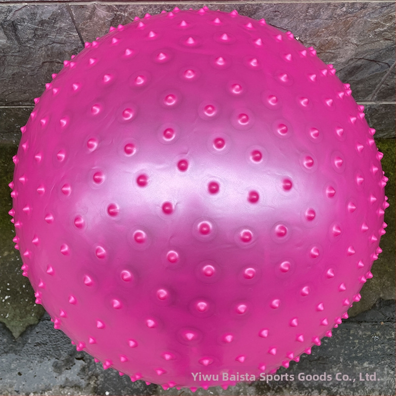 Μπάλα γιόγκα με σημεία μασάζ, αντιολισθητική, ανθεκτική σε έκρηξη, φουσκωτή από PVC για φυσική κατάσταση και μασάζ υγείας