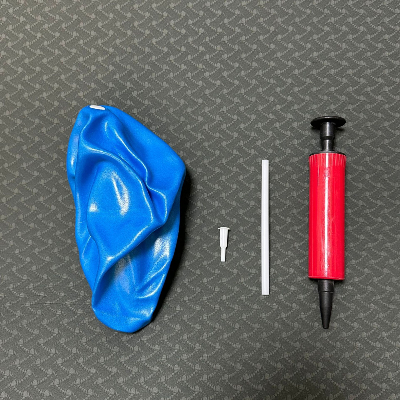 Μπάλα πιλάτες Bluesong, ματ επιφάνειας, φουσκωτή PVC γιόγκα μπάλα για γυμναστική, μασάζ και ομορφιά; βάρος 75–80 g