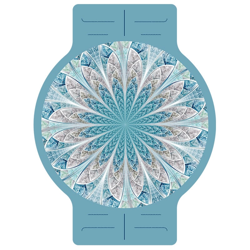 Μεγάλο στρογγυλό στρώμα γιόγκα για διαλογισμό, 5 mm πάχος, αντιολισθητικό