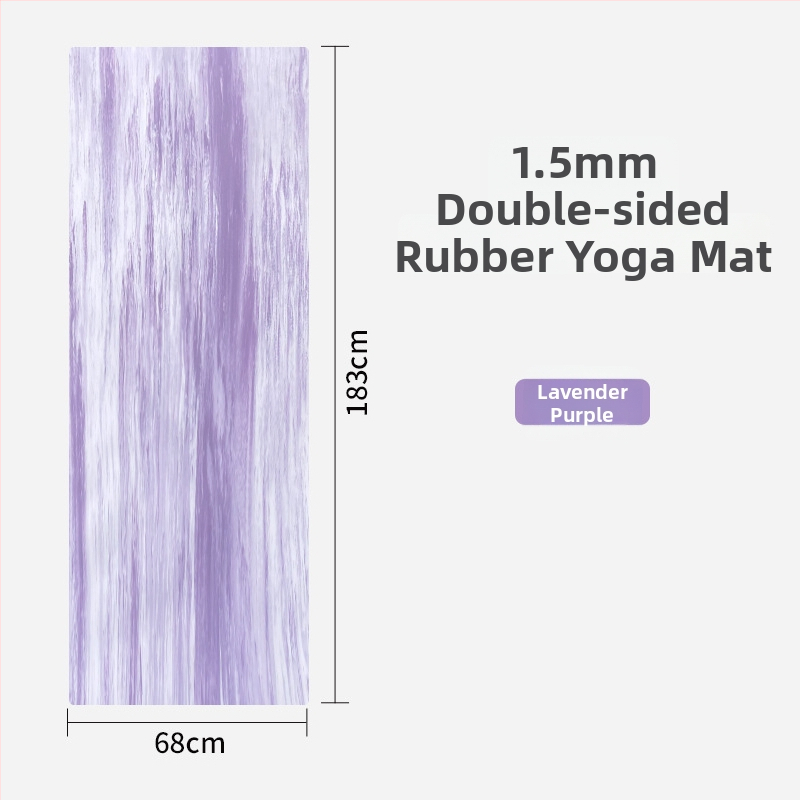 Γιόγκα στρώμα από καουτσούκ, 1,5 mm, αντιολισθητικό, υπερλεπτό, αναδιπλούμενο, φορητό για οικιακή χρήση