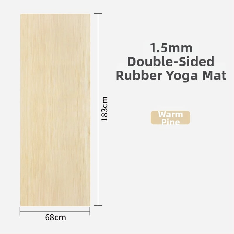 Γιόγκα στρώμα από καουτσούκ, 1,5 mm, αντιολισθητικό, υπερλεπτό, αναδιπλούμενο, φορητό για οικιακή χρήση
