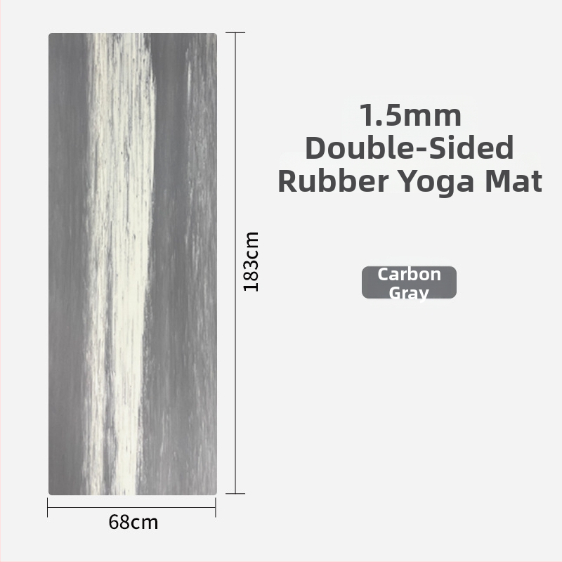 Γιόγκα στρώμα από καουτσούκ, 1,5 mm, αντιολισθητικό, υπερλεπτό, αναδιπλούμενο, φορητό για οικιακή χρήση