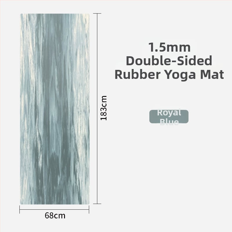Γιόγκα στρώμα από καουτσούκ, 1,5 mm, αντιολισθητικό, υπερλεπτό, αναδιπλούμενο, φορητό για οικιακή χρήση