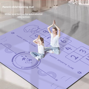 Ματ γιόγκα για δύο, πάχος 6 mm, απορροφητικό κραδασμών, μη υφαντό ύφασμα, γεωμετρικό σχέδιο