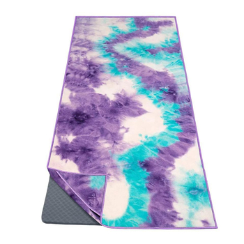 Πετσέτα γιόγκα από μικροΐνες, πάχος 2 mm, 360GSM, αντιολισθητικά σημεία