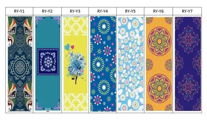 Πετσέτα γιόγκα από μικροΐνες, πάχος 2 mm, 360GSM, αντιολισθητικά σημεία