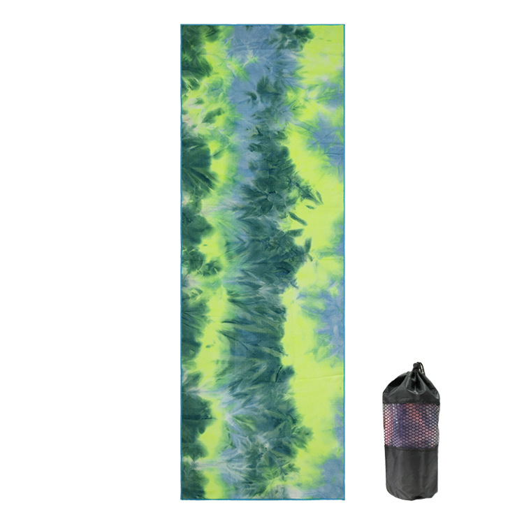 Πετσέτα γιόγκα από μικροΐνες, πάχος 2 mm, 360GSM, αντιολισθητικά σημεία