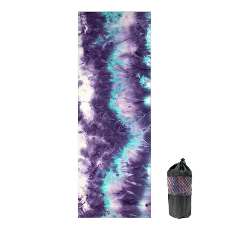 Πετσέτα γιόγκα από μικροΐνες, πάχος 2 mm, 360GSM, αντιολισθητικά σημεία