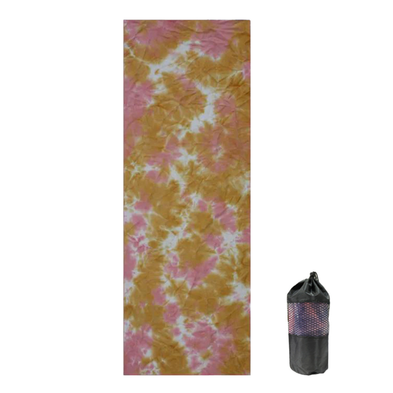 Πετσέτα γιόγκα από μικροΐνες, πάχος 2 mm, 360GSM, αντιολισθητικά σημεία