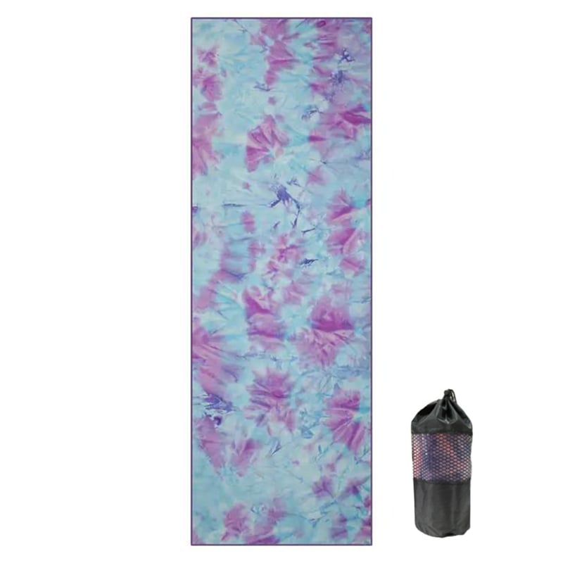 Πετσέτα γιόγκα από μικροΐνες, πάχος 2 mm, 360GSM, αντιολισθητικά σημεία