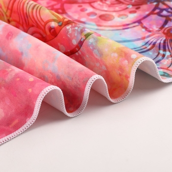 Antislips jogas dvilīt ar punktiem, 88% poliestera / 12% neilona, auduma svars 200 g/m², kopējais svars 280 g, piemērots jogai, āra sportam un pludmale