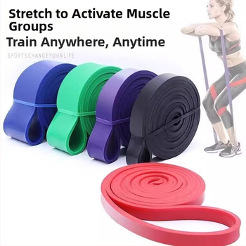 Λάστιχο αντίστασης για γυμναστική – ασκήσεις γλουτών και ποδιών, βοηθητικό έλξης για το άνω μέρος του σώματος, λάστιχο γιόγκα (TPE, Qiwang A11978)