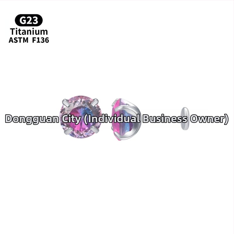 Ausies smeigtukas iš F136 titano lydinio – gradientinis paukščių lizdo dizainas, 5A cirkonas kristalas, vidinis sriegis