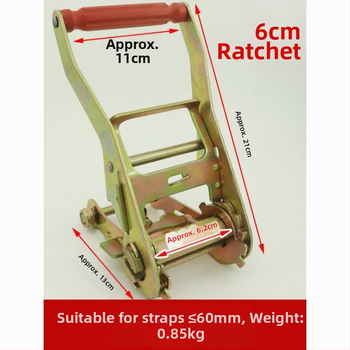 Universālais auklas spriegotājs ar tērauda rāmi un dubulto āķi kravas automašīnām