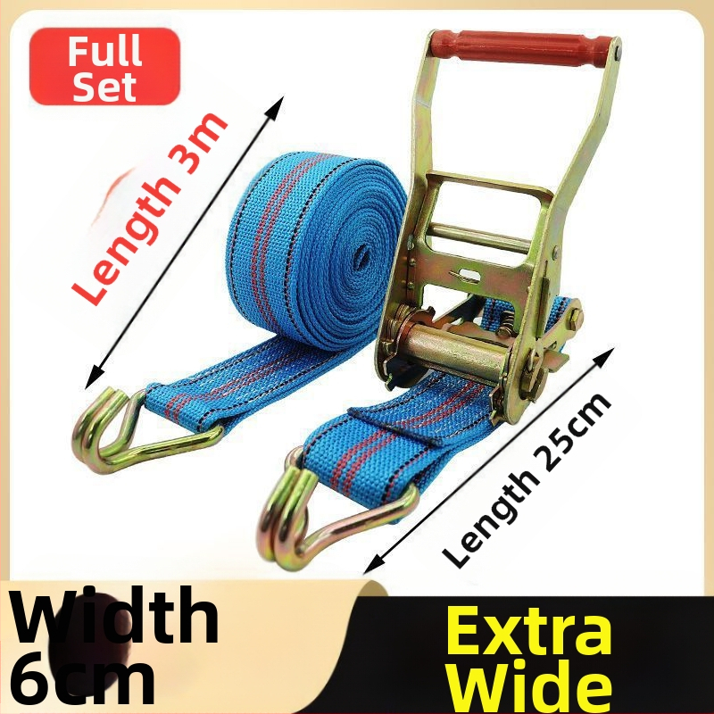 Universālais auklas spriegotājs ar tērauda rāmi un dubulto āķi kravas automašīnām