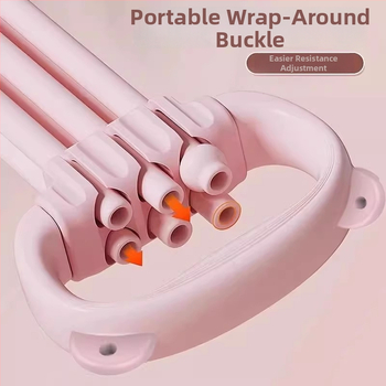 Regulējama pretestības lente muguras trenēšanai un plecu atvēršanai, mājas fitnesam un jogai; ABS materiāls; plaukstas satvēriena spēka trenēšanas ierīce