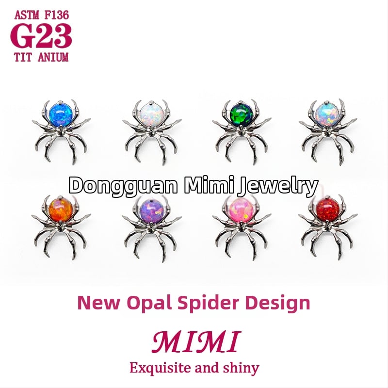 Titano lydinio pirsingo juvelerija su cirkonijų įdėklu, unisex dizainas, Princesės serija