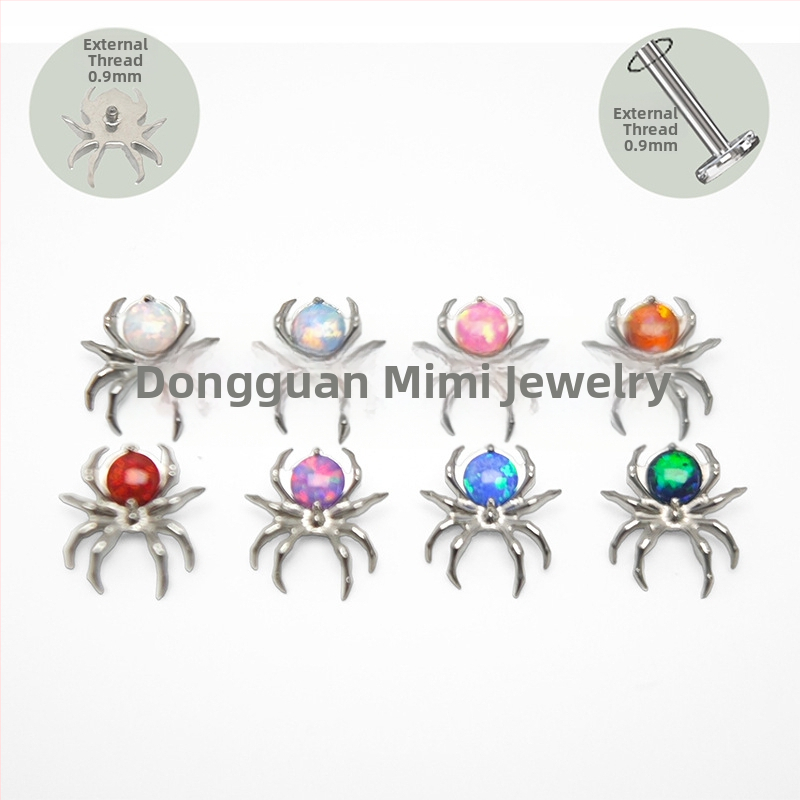 Piercing šperky z titánovej zliatiny, s nastavením zirkónov, unisex dizajn, séria Princezná