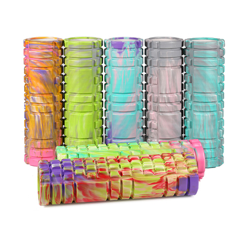 Joga valjak od pjene EVA s kamuflažnim mrežnim dizajnom, masažni valjak (Materijal: EVA; Značka: LMEIT; Logo: Otisnuto)