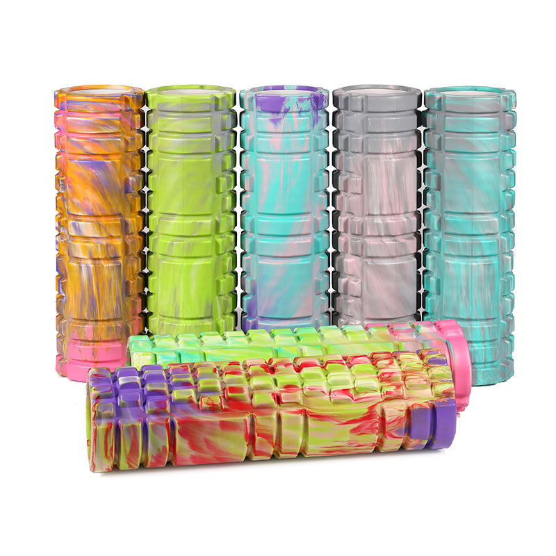 Joga valjak od pjene EVA s kamuflažnim mrežnim dizajnom, masažni valjak (Materijal: EVA; Značka: LMEIT; Logo: Otisnuto)