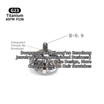 Lūpų ir ausų studos iš F136 titano lydinio, 5A cirkonas, unisex geometrinis dizainas, poliruotas paviršius, grynumas G23