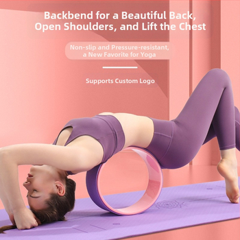 Κύλινδρος γιόγκα για αρχάριους για άνοιγμα της πλάτης, εργαλείο Backbend, κύκλος γιόγκα/Pilates, μασάζ στο σπίτι (Υλικό: TPE)