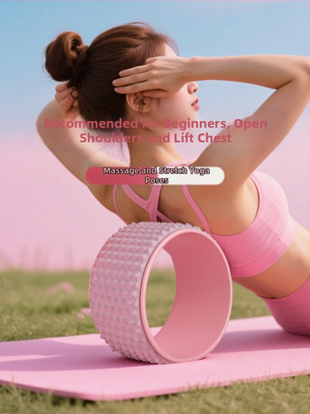 Roata de yoga pentru începători – deschidere umeri, îndoire spate, rolă pentru picioare și talie, cerc Pilates; Material: TPE, Brand: Other